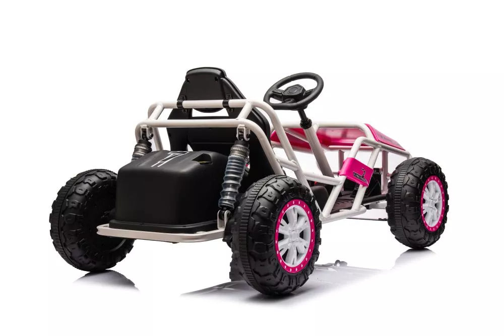 Akumuliatorinis visureigis Buggy A8812 rožinis 24V