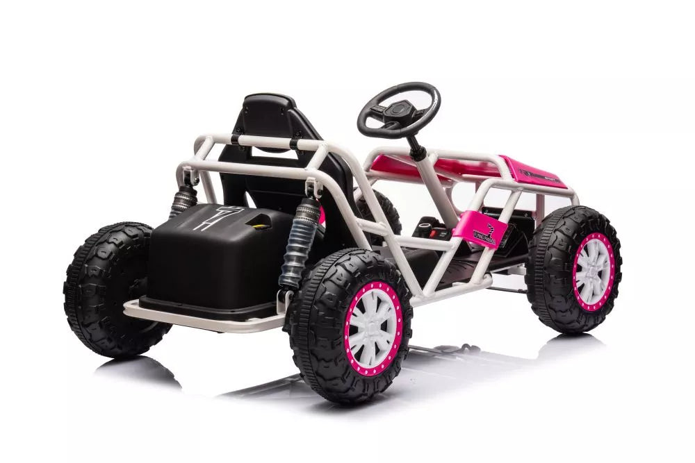 Akumuliatorinis visureigis Buggy A8812 rožinis 24V