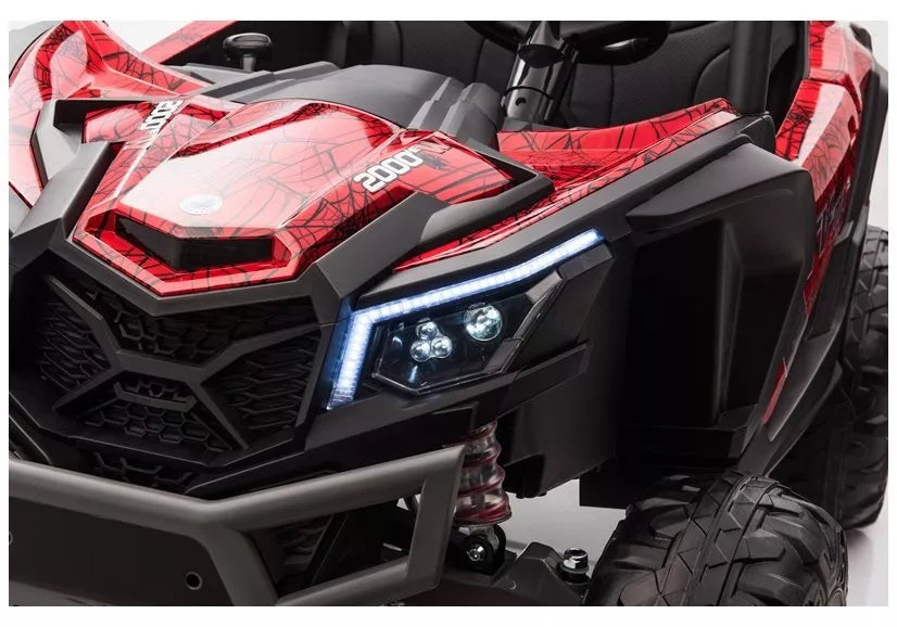 Akumuliatorinis visureigis Buggy UTV-MX Red Spider lakuotas MP4