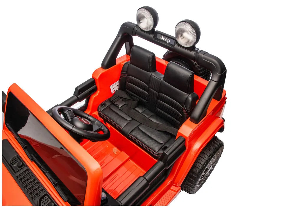 Akumuliatorinis visureigis Jeep Rubicon 4x4 DK-JWR556 4x200W 24V Oranžinis