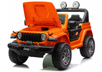 Akumuliatorinis visureigis Jeep Rubicon 4x4 DK-JWR556 4x200W 24V Oranžinis
