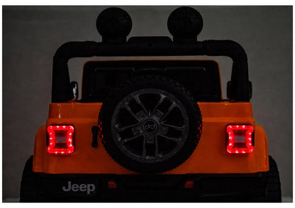 Akumuliatorinis visureigis Jeep Rubicon 4x4 DK-JWR556 4x200W 24V Oranžinis
