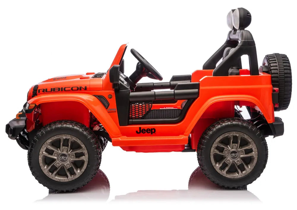 Akumuliatorinis visureigis Jeep Rubicon 4x4 DK-JWR556 4x200W 24V Oranžinis