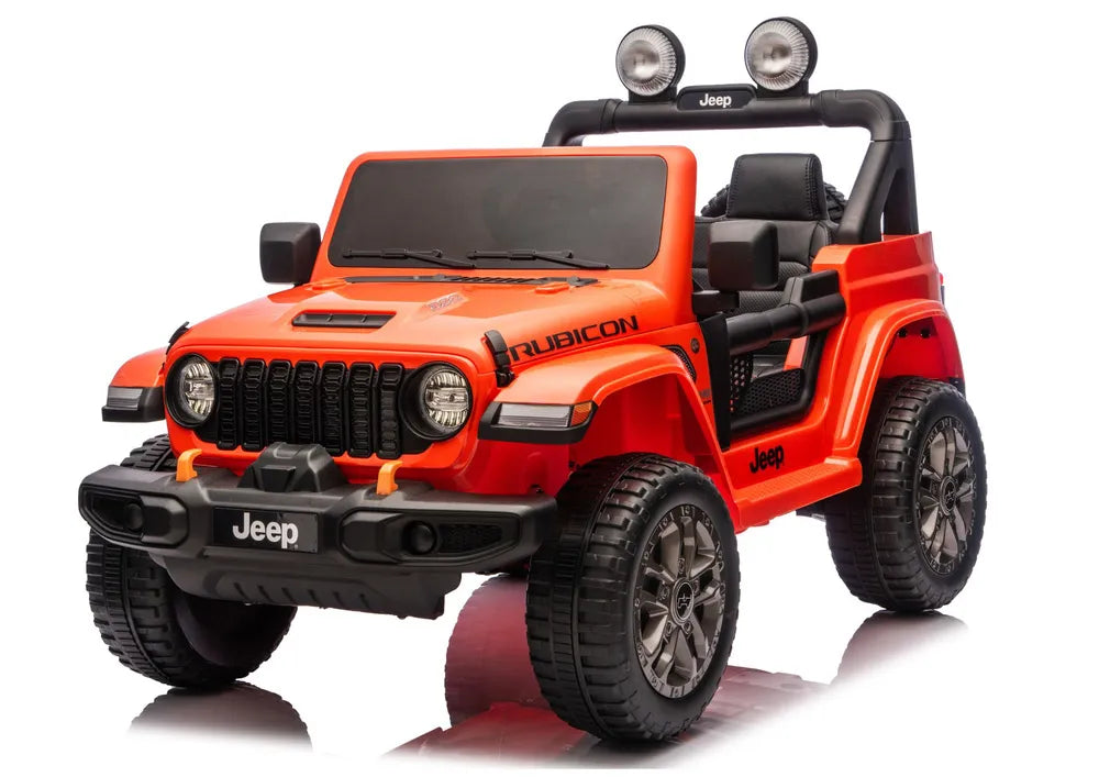 Akumuliatorinis visureigis Jeep Rubicon 4x4 DK-JWR556 4x200W 24V Oranžinis