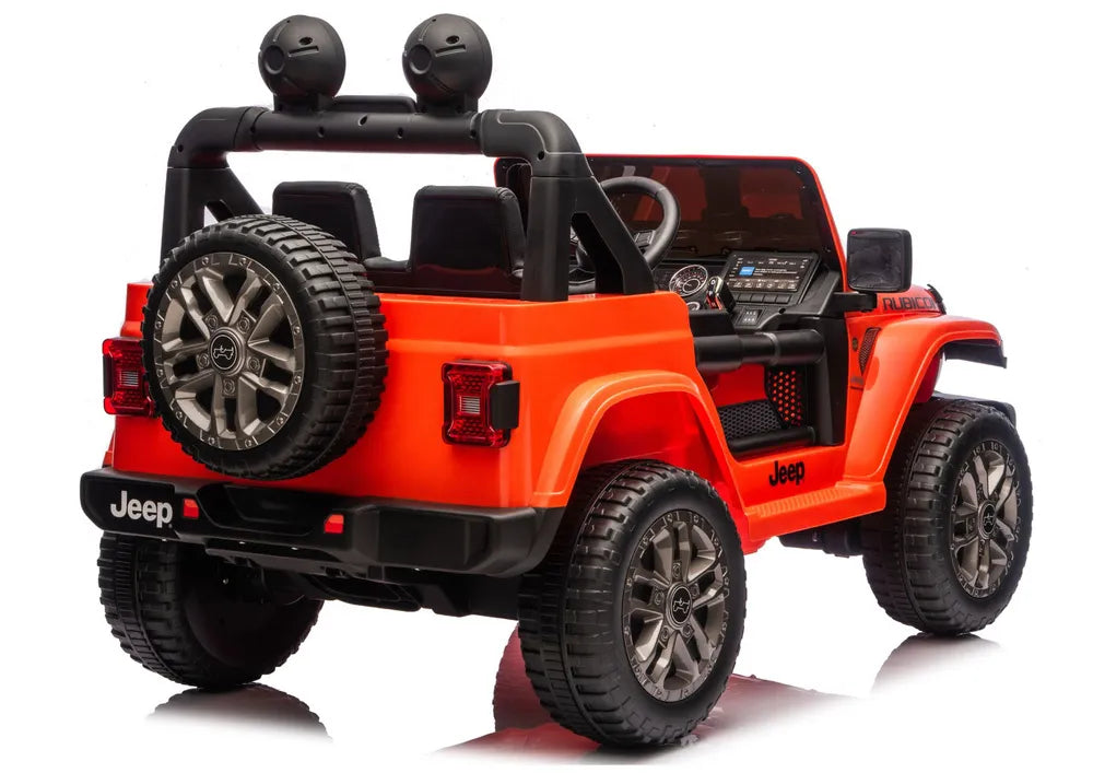 Akumuliatorinis visureigis Jeep Rubicon 4x4 DK-JWR556 4x200W 24V Oranžinis