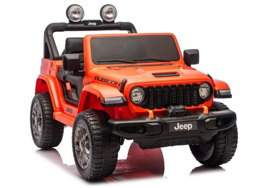 Akumuliatorinis visureigis Jeep Rubicon 4x4 DK-JWR556 4x200W 24V Oranžinis