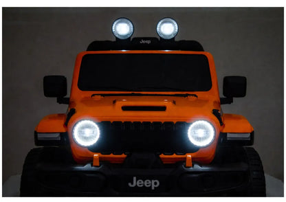 Akumuliatorinis visureigis Jeep Rubicon 4x4 DK-JWR556 4x200W 24V Oranžinis
