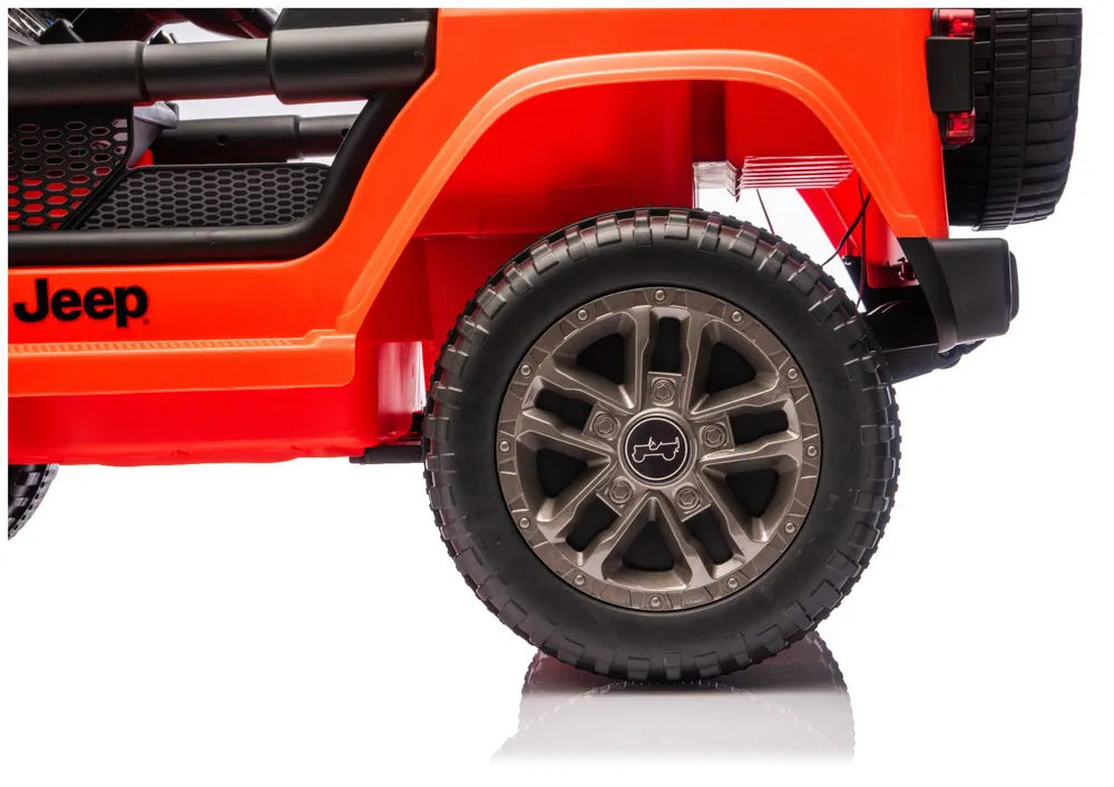 Akumuliatorinis visureigis Jeep Rubicon 4x4 DK-JWR556 4x200W 24V Oranžinis