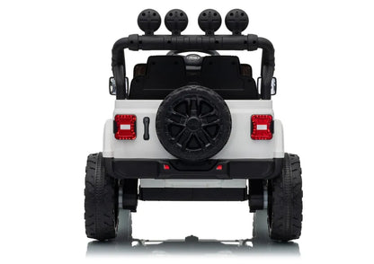 Akumuliatorinis visureigis Jeep Rubicon DK-JWR558 24V baltas