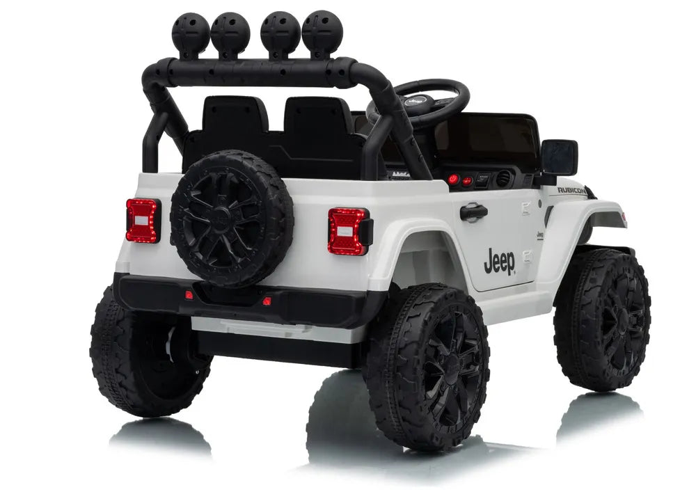 Akumuliatorinis visureigis Jeep Rubicon DK-JWR558 24V baltas