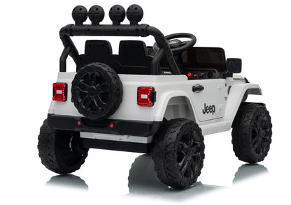 Akumuliatorinis visureigis Jeep Rubicon DK-JWR558 24V baltas