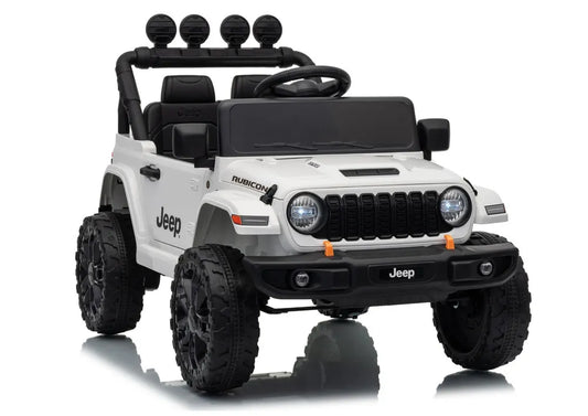 Akumuliatorinis visureigis Jeep Rubicon DK-JWR558 24V baltas