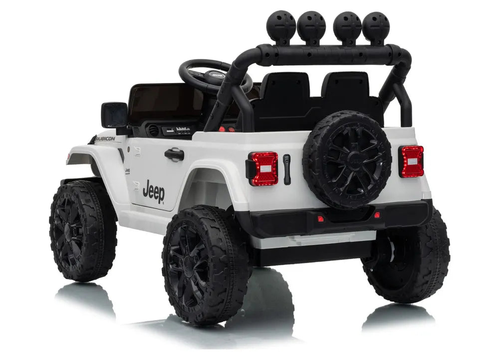 Akumuliatorinis visureigis Jeep Rubicon DK-JWR558 24V baltas