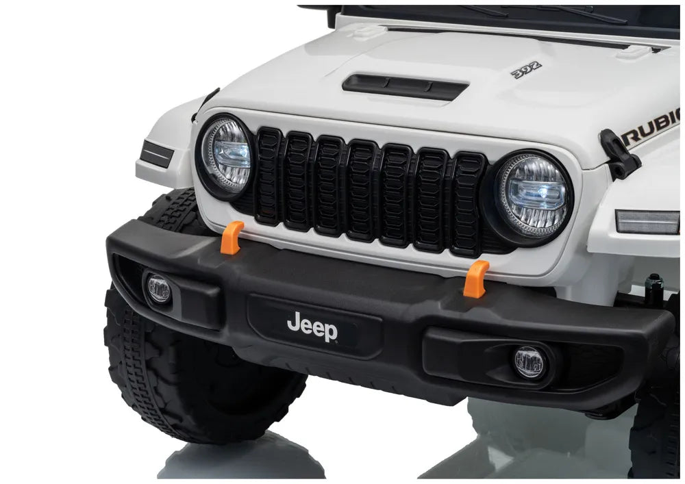 Akumuliatorinis visureigis Jeep Rubicon DK-JWR558 24V baltas