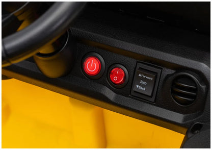 Akumuliatorinis visureigis Jeep Rubicon DK-JWR558 24V geltonas