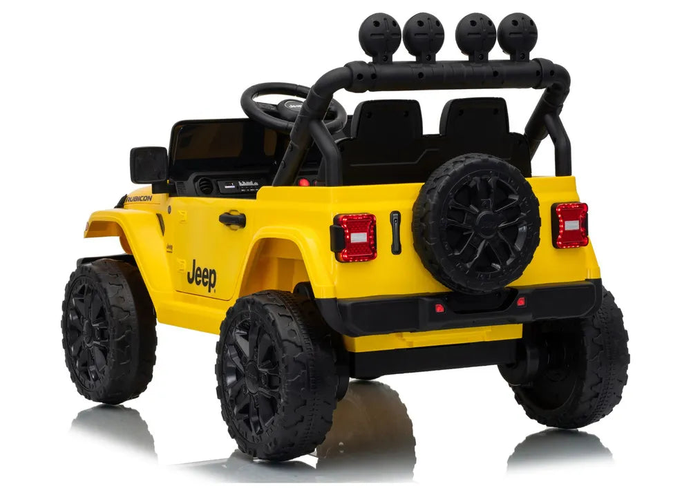Akumuliatorinis visureigis Jeep Rubicon DK-JWR558 24V geltonas