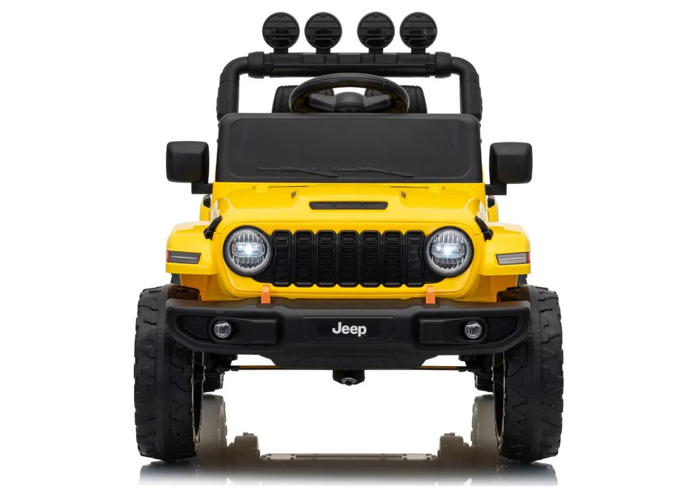 Akumuliatorinis visureigis Jeep Rubicon DK-JWR558 24V geltonas