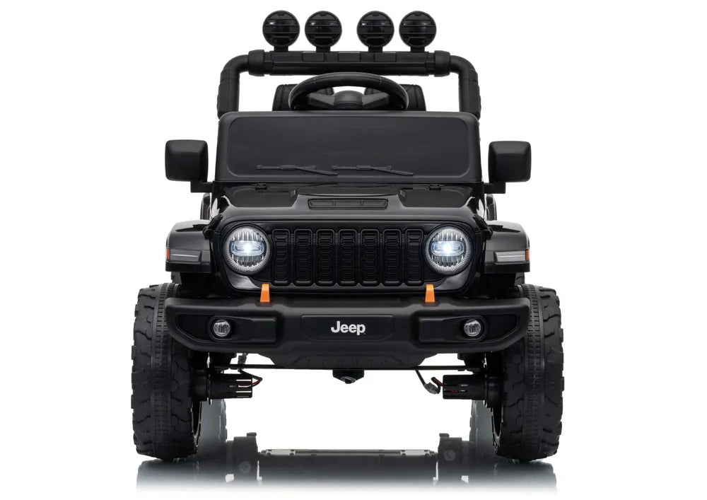 Akumuliatorinis visureigis Jeep Rubicon DK-JWR558 24V, juodas