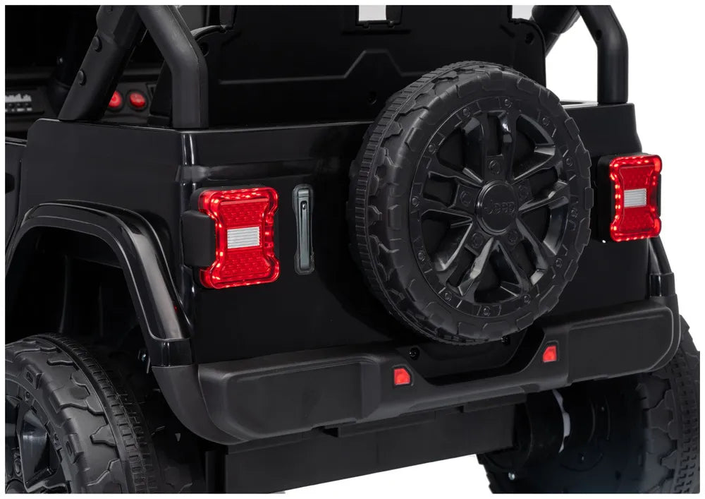 Akumuliatorinis visureigis Jeep Rubicon DK-JWR558 24V, juodas