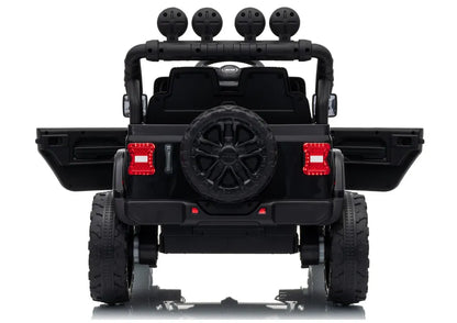 Akumuliatorinis visureigis Jeep Rubicon DK-JWR558 24V, juodas