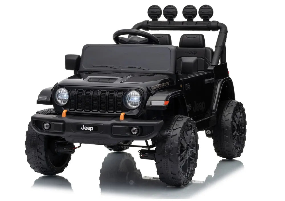 Akumuliatorinis visureigis Jeep Rubicon DK-JWR558 24V, juodas
