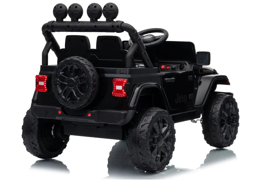 Akumuliatorinis visureigis Jeep Rubicon DK-JWR558 24V, juodas