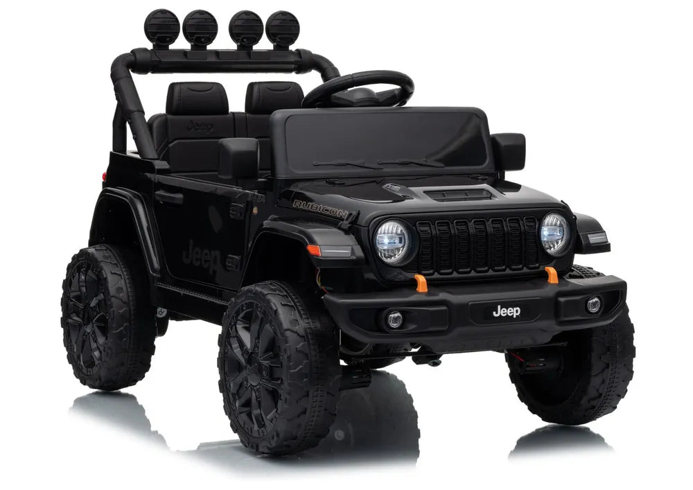 Akumuliatorinis visureigis Jeep Rubicon DK-JWR558 24V, juodas