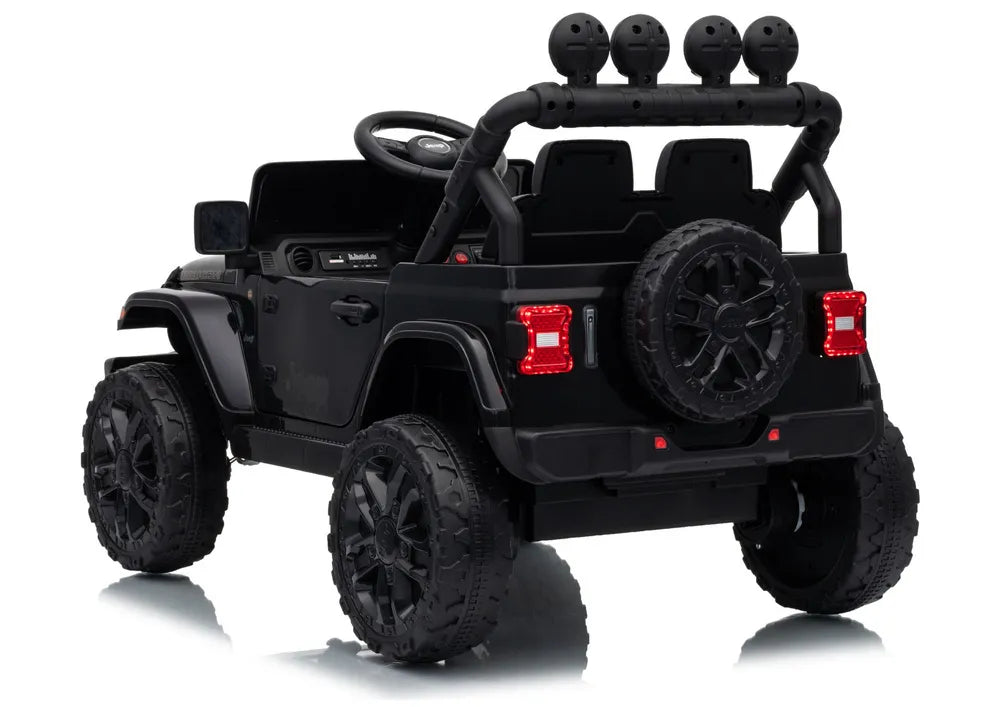 Akumuliatorinis visureigis Jeep Rubicon DK-JWR558 24V, juodas