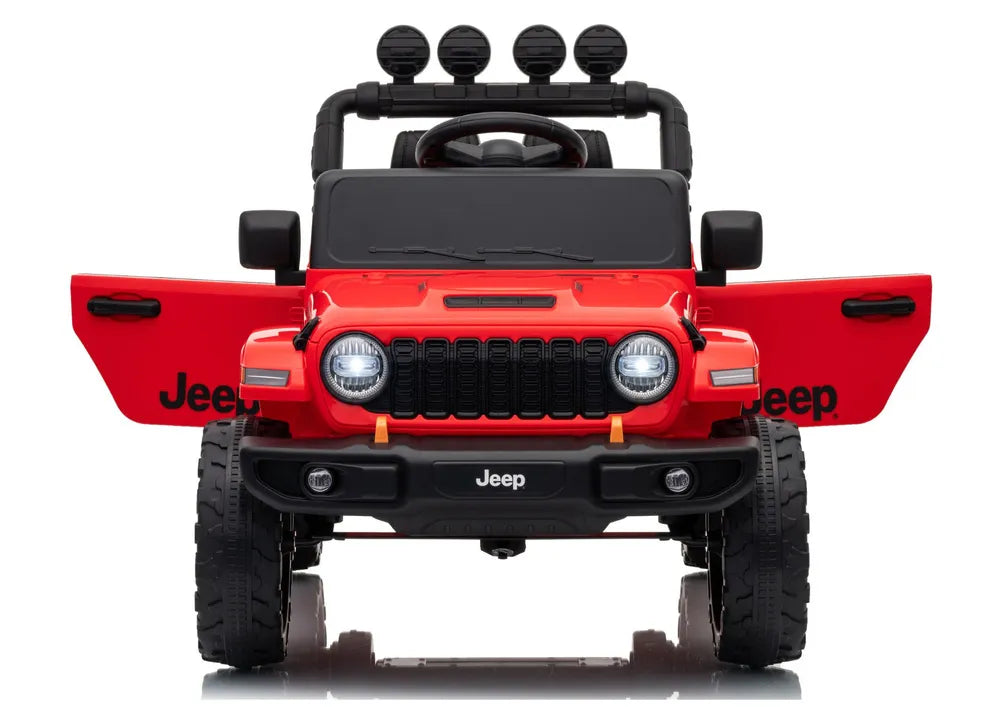 Akumuliatorinis visureigis Jeep Rubicon DK-JWR558 24V Raudonas