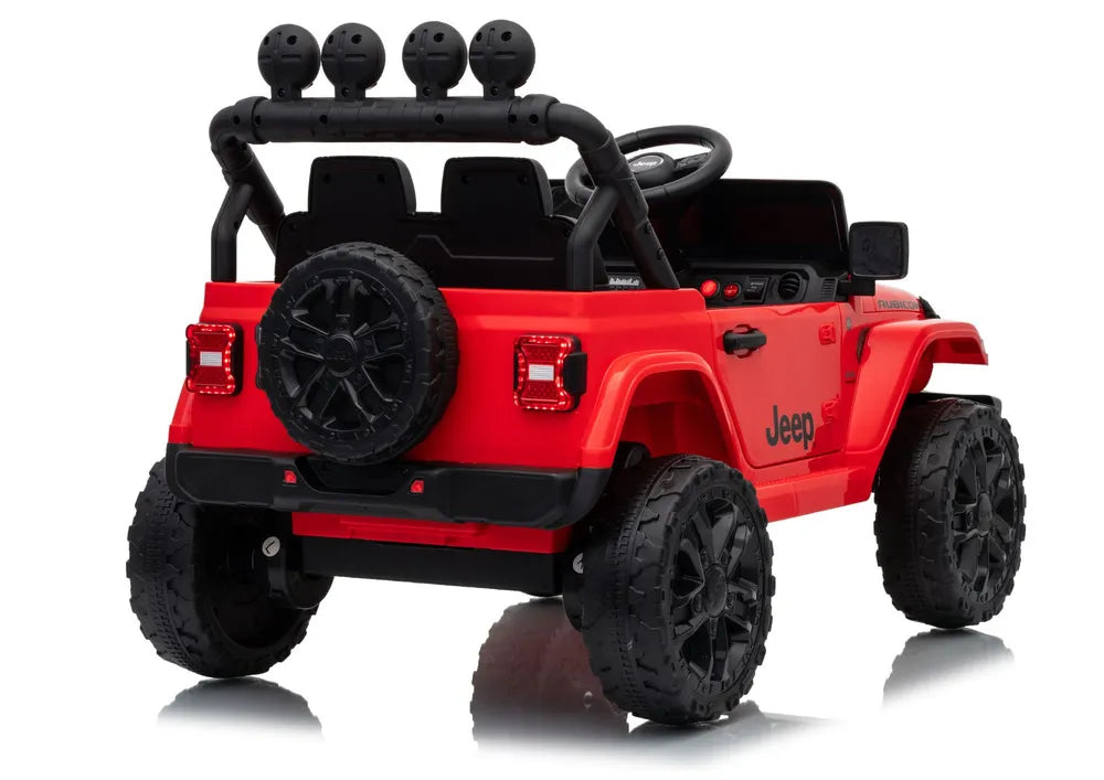 Akumuliatorinis visureigis Jeep Rubicon DK-JWR558 24V Raudonas