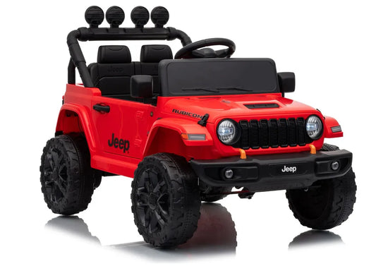 Akumuliatorinis visureigis Jeep Rubicon DK-JWR558 24V Raudonas