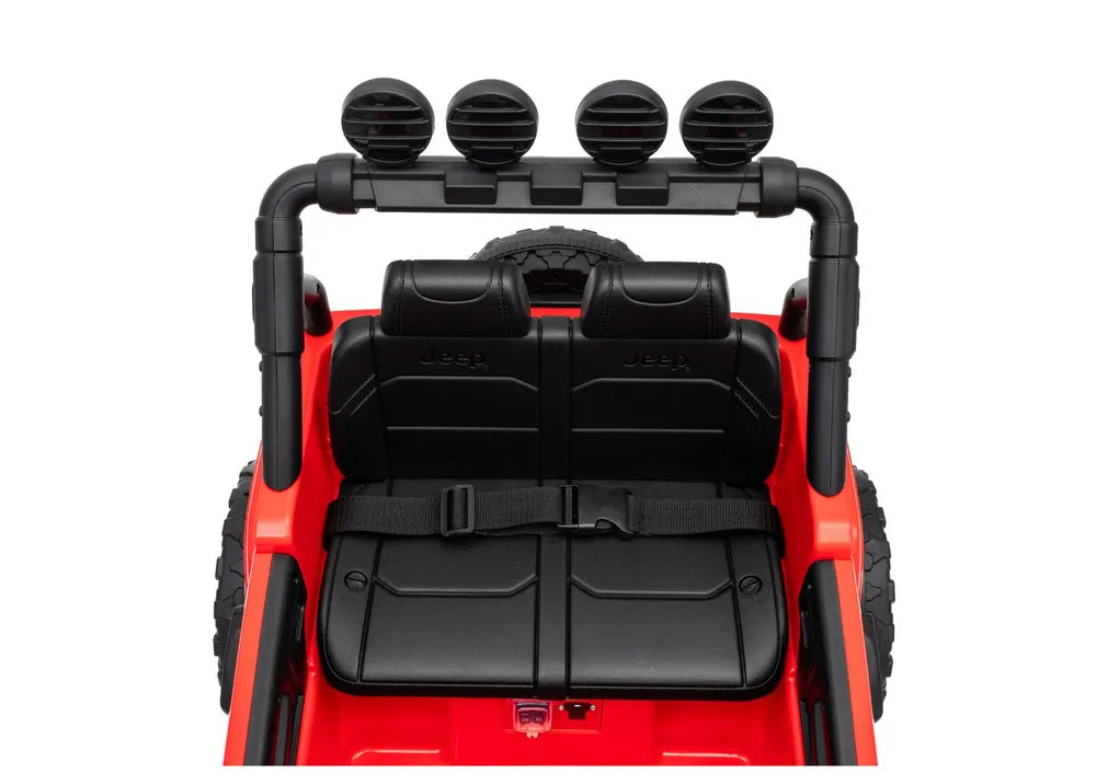 Akumuliatorinis visureigis Jeep Rubicon DK-JWR558 24V Raudonas