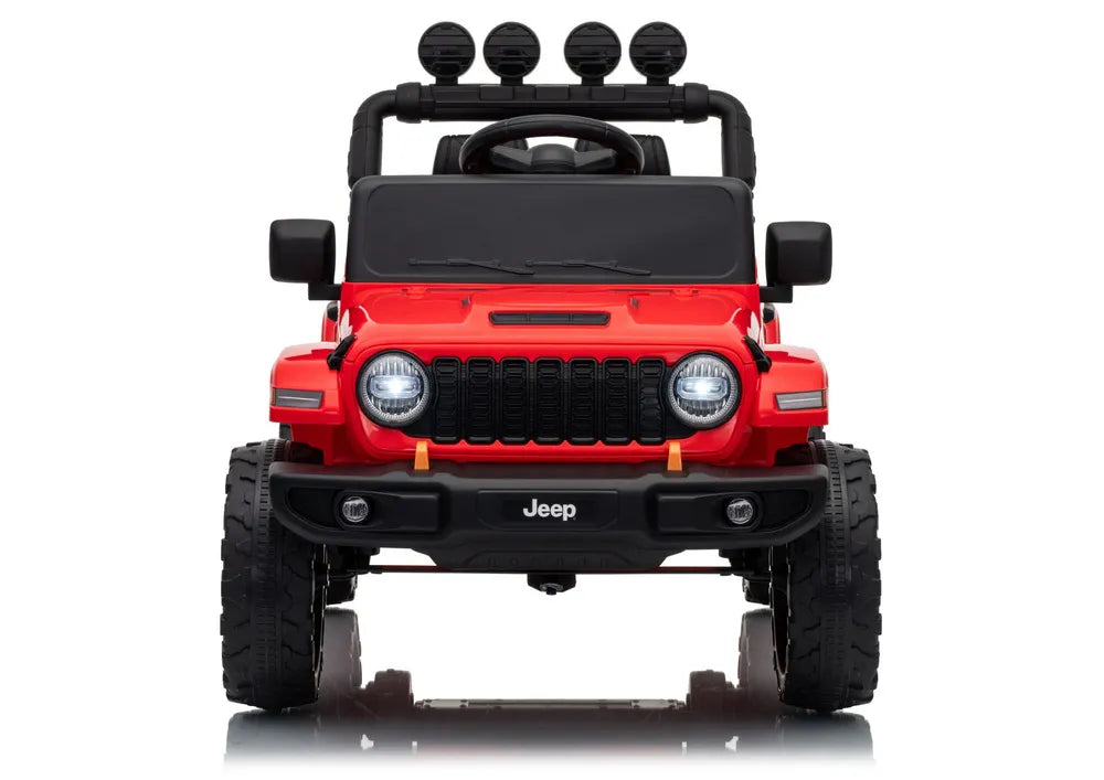 Akumuliatorinis visureigis Jeep Rubicon DK-JWR558 24V Raudonas