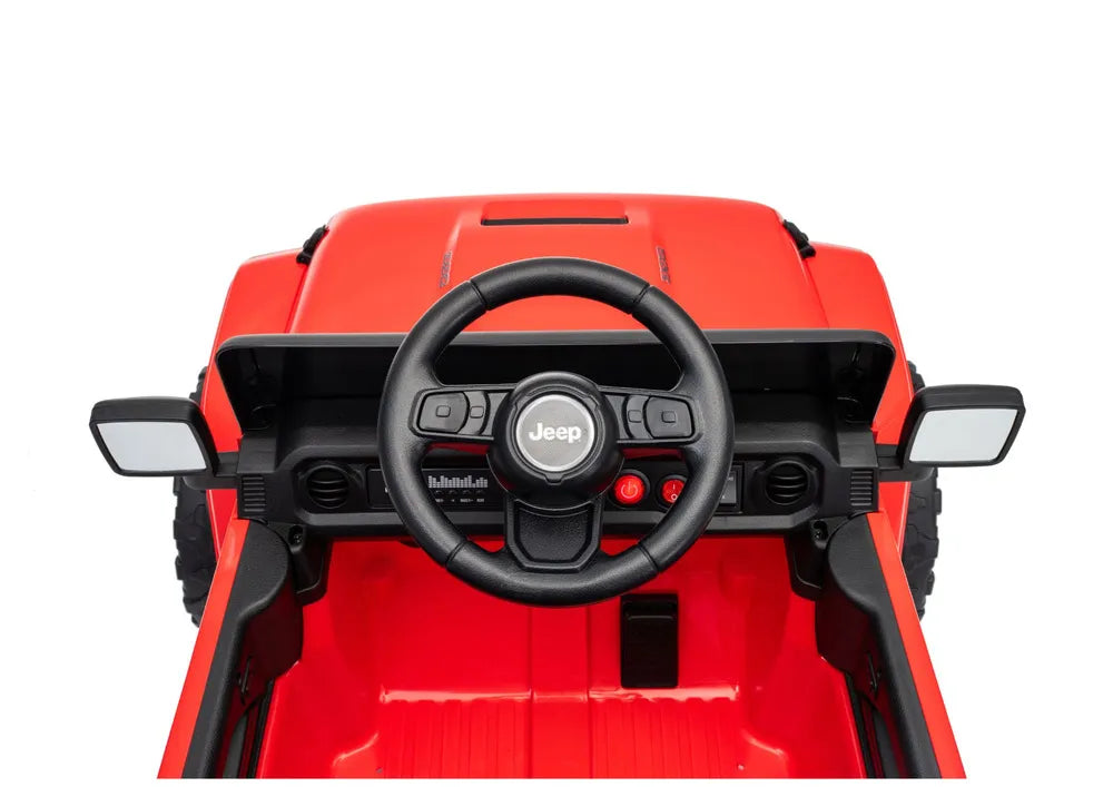Akumuliatorinis visureigis Jeep Rubicon DK-JWR558 24V Raudonas