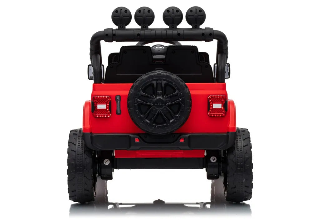 Akumuliatorinis visureigis Jeep Rubicon DK-JWR558 24V Raudonas