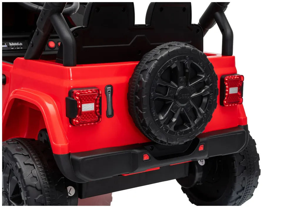 Akumuliatorinis visureigis Jeep Rubicon DK-JWR558 24V Raudonas