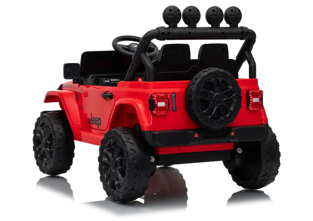 Akumuliatorinis visureigis Jeep Rubicon DK-JWR558 24V Raudonas