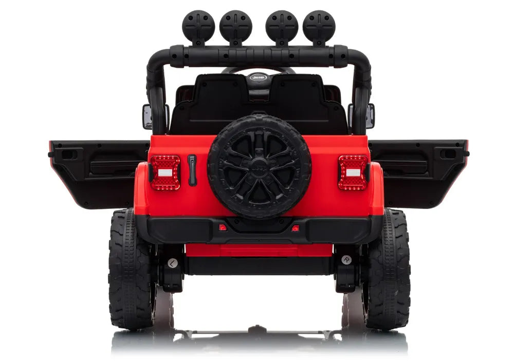 Akumuliatorinis visureigis Jeep Rubicon DK-JWR558 24V Raudonas