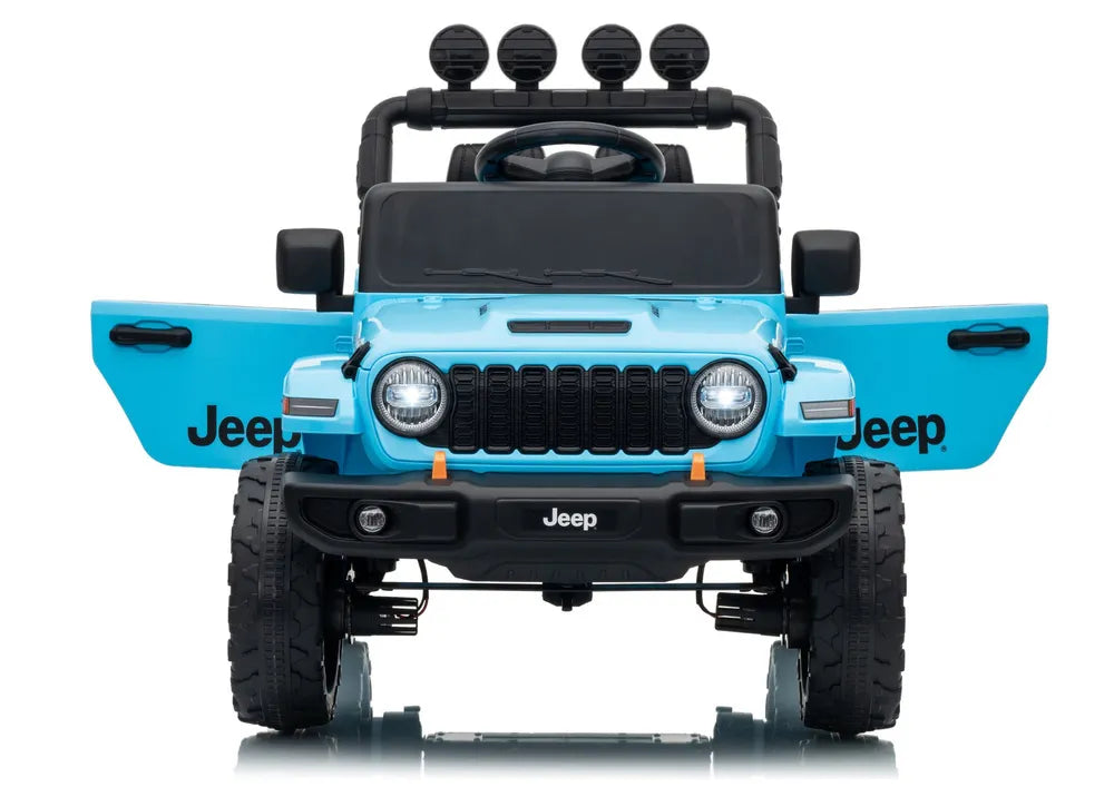 Akumuliatorinis visureigis Jeep Rubicon DK-JWR558 24V, šviesiai mėlynas