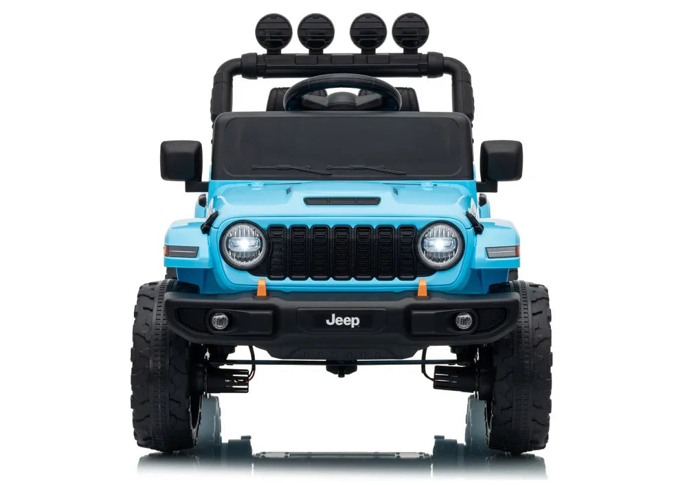 Akumuliatorinis visureigis Jeep Rubicon DK-JWR558 24V, šviesiai mėlynas