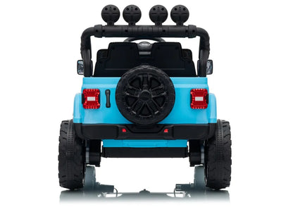 Akumuliatorinis visureigis Jeep Rubicon DK-JWR558 24V, šviesiai mėlynas