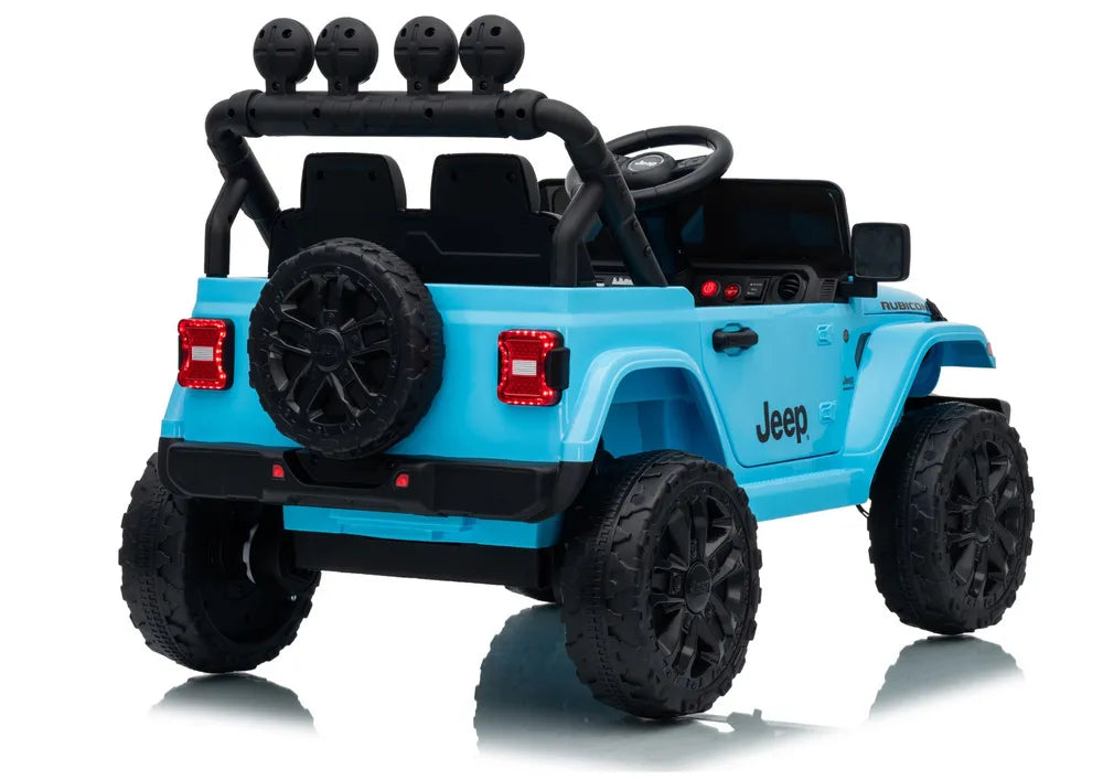 Akumuliatorinis visureigis Jeep Rubicon DK-JWR558 24V, šviesiai mėlynas