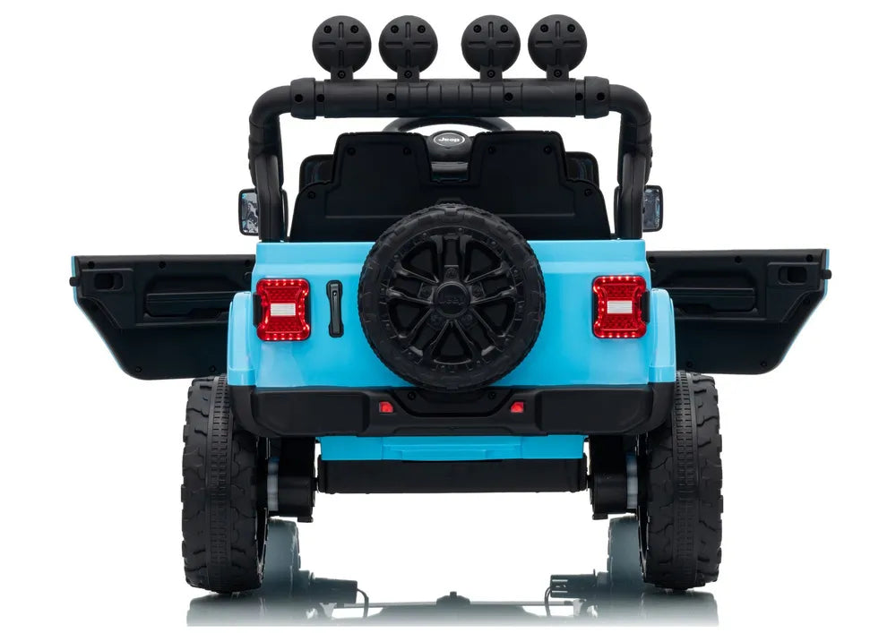 Akumuliatorinis visureigis Jeep Rubicon DK-JWR558 24V, šviesiai mėlynas