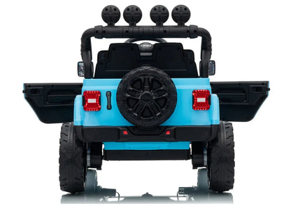 Akumuliatorinis visureigis Jeep Rubicon DK-JWR558 24V, šviesiai mėlynas