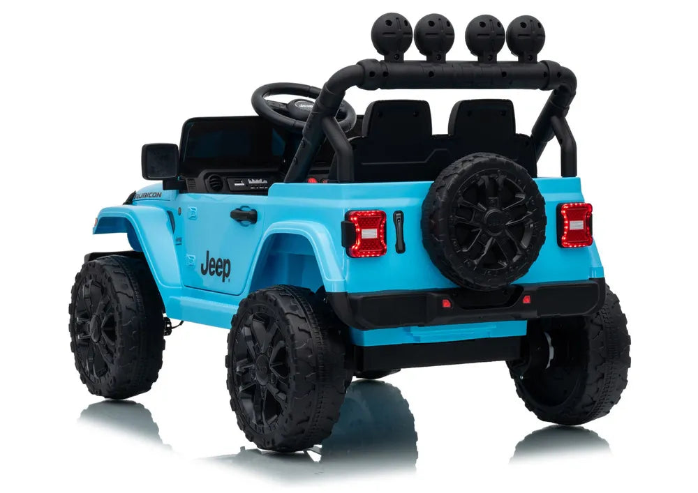Akumuliatorinis visureigis Jeep Rubicon DK-JWR558 24V, šviesiai mėlynas
