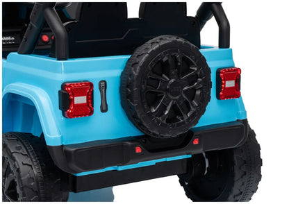 Akumuliatorinis visureigis Jeep Rubicon DK-JWR558 24V, šviesiai mėlynas