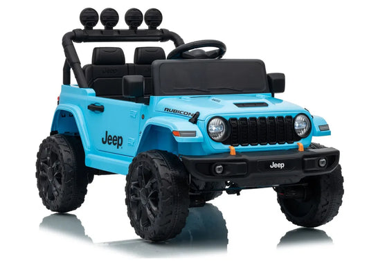 Akumuliatorinis visureigis Jeep Rubicon DK-JWR558 24V, šviesiai mėlynas