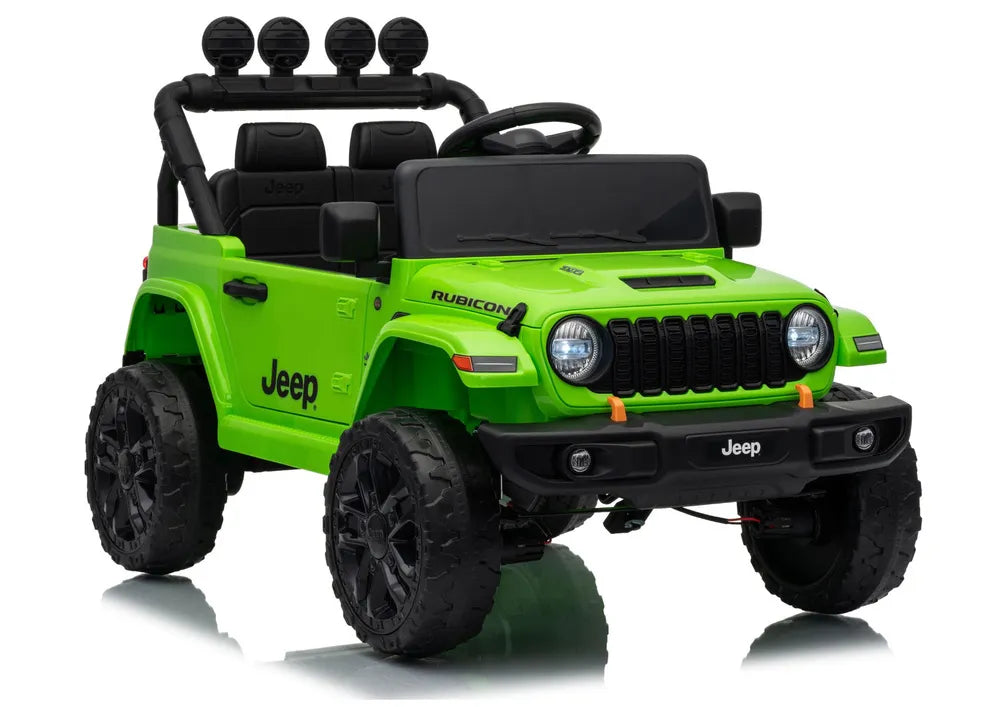 Akumuliatorinis visureigis Jeep Rubicon DK-JWR558 24V žalias
