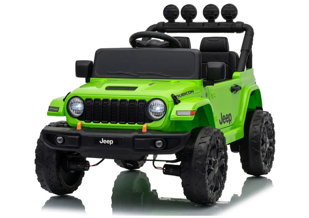 Akumuliatorinis visureigis Jeep Rubicon DK-JWR558 24V žalias