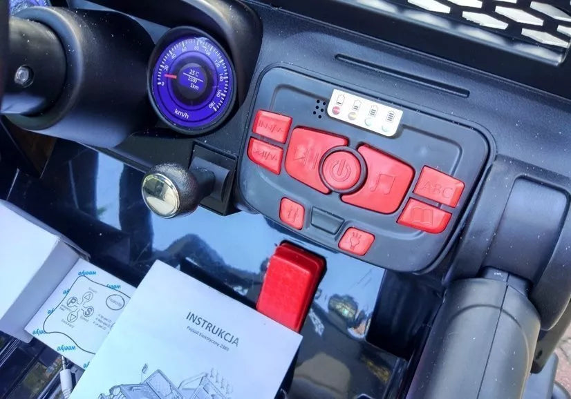 Akumuliatorinis visureigis Jeep S2388, juodas, 4x45W